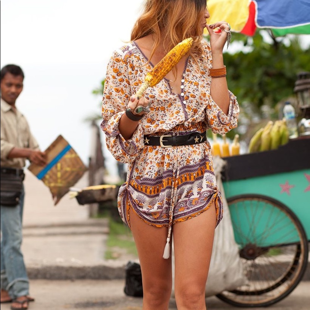 NWT Gypsy Love Playsuit ~ Orange Blossom Romper